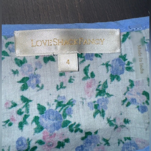 LoveShackFancy Marquise Floral Mini Dress - Picture 4 of 9